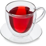 Feelino Kozarec za pitje | 350 ml | Dvojna stena | Visokokakovostno borosilikatno steklo | Edinstven | Shoptok.si
