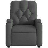  Naslanjač iz temno sivega blaga | Shoptok.si