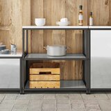  Kuhinjsko skladištenje HATTEM Srebrna 90 x 50 x 92 cm Čelik | Shoptok.si