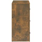  Komoda boja dimljenog hrasta 80x33x70 cm od konstruiranog drva | shoptok.hr