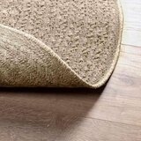  Rug "ZIZUR" Beige Ø 200 cm Juta videz Notranje in zunanje | Shoptok.si