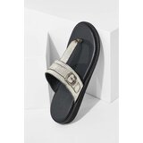 Answear Lab Kožne natikače za žene, boja: srebrna | shoptok.hr