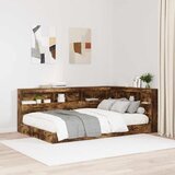  Skladišno uzglavlje Dimljeni hrast 207,5 x 137,5 x 76,5 cm | shoptok.hr