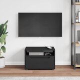 TV ormarić VISNES crni 60x40x38 cm izrađeno drvo | Eponuda.com