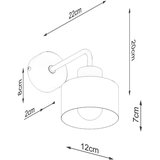  Stenska svetilka SAVAR 1 črna, (21347287) | Shoptok.si