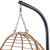 Viseća stolica jaje s jastucima Cocoon - bež | Shoptok.si