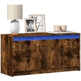  ormarić s LED svjetlima boja hrasta 100x34x50 cm drveni | shoptok.hr