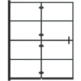  Sklopiva pregrada za tuš ESG 120 x 140 cm crna | shoptok.hr