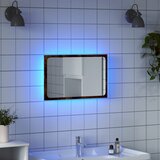 vidaXL LED kupaonsko ogledalo boja dimljenog hrasta 60x8,5x38cm drveno Cijene