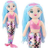  Plush Mermaid Cuddly Toy Holographic Tail Pink-Blue 48cm | shoptok.hr