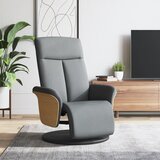  Naslonjač od tkanine s osloncem za noge svjetlosivi | shoptok.hr