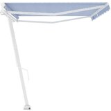  Prostostoječa ročno zložljiva tenda 500x300 cm modra/bela, (20728856) | Shoptok.si