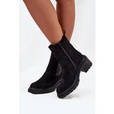 Boto Women's Insulated Ankle Boots On Block Heel Black Zoralia | shoptok.hr
