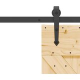 vidaXL Drsna vrata s kompletom vodil 70x210 cm trdna borovina | Shoptok.si