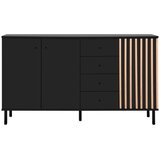 Livetastic KOMODA, črna, hrast artisan | Shoptok.si