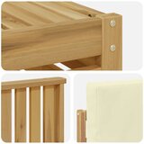  Set vanjskih sofa 9 pcs Bijela i krem 59 x 59 x 37 cm Poliester | shoptok.hr