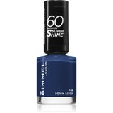 Rimmel London 60 Seconds Super Shine lak za nohte odtenek 102 Denim Lover 8 ml Cene