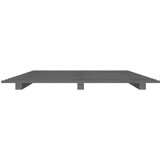  Za krevet sivi 120 x 200 cm od masivne borovine | shoptok.hr