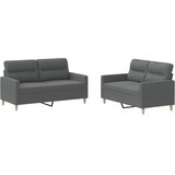  2-dijelni set sofa s jastucima tamnosivi od tkanine | shoptok.hr