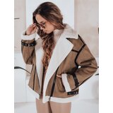 DStreet Damska kurtka zimowa kożuszek brązowy | shoptok.hr