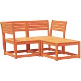 Maison Chic Seti vrtnega pohištva - Vrtna garnitura - Vrtni pohištvo set 3-delna voščeno rjava trdna borovina, (21809840) Cene