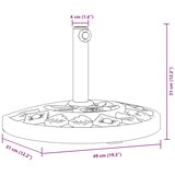  Baza suncobrana za stupove Ø 38/48 mm 9 kg polukružna | Eponuda.ba