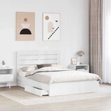  Krevet s od storage Bijelo 140 x 200 cm Konstruirano drvo | shoptok.hr