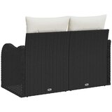  Vrtni kauč s jastukom Crna 121 x 62 x 69cm poliratan | shoptok.hr