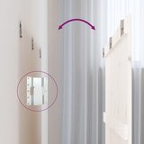  Zidno uzglavlje bijelo 166x3x90 cm od masivne borovine | shoptok.hr