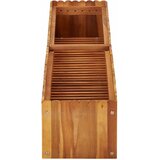  Vrtna posuda za sadnju od masivnog bagremovog drva 150x30x25 cm | shoptok.hr