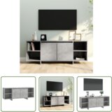 The Living Store TV omarica betonsko siva 130x35x50 cm iverna plošča - TV Omarica, (21738362) | Shoptok.si