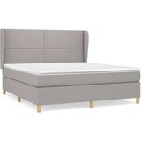  Krevet box spring s madracem svjetlosiva 160x200 cm tkanina | shoptok.hr