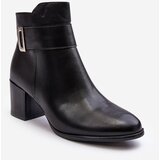 Sergio Leone Women's Heeled Boots With Ornament Black Janeya | Shoptok.si