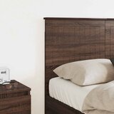  Uzglavlje s uzglavljem Smeđi hrast 135 cm Konstruirano drvo | shoptok.hr
