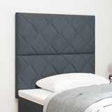  LED glava kreveta Tamno siva 100 cm Baršun | shoptok.hr