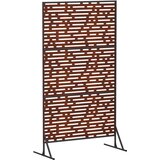  Zaslon za privatnost 100 x 50 x 180 cm Otporni čelik Rđa | shoptok.hr