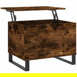  The Living Store Klubska mizica dimljeni hrast 60x44,5x45 cm inženirski les - Klubska Mizica, (21448130) | Shoptok.si