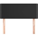  Uzglavlje crno 80 x 5 x 78/88 cm od umejtne kože | Eponuda.com