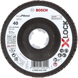 Bosch X-LOCK lamelne ploče, verzija pod uglom, vlaknasta ploča, Ø115 mm, G 40, X571, Best for Metal, 1 komad - 2608619197 | Eponuda.com