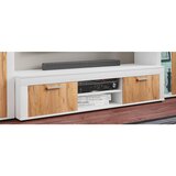 MID.YOU Nizka Omarica Usilo Xl, Bela, Barva Hrasta | Shoptok.si