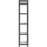 vidaXL Knjižna polica Siva Sonoma 56 x 34 x 171 cm Konstruiran les | Shoptok.si