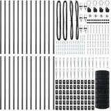 Euro ograda s špicama 50 x 0,4 m Čelik premazan PVC-om Siva | shoptok.hr