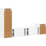  Set TV komoda Zidne 4 pcs Bijelo Konstruirano drvo | shoptok.hr