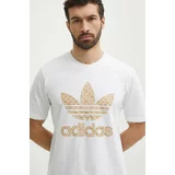 Adidas Bombažna kratka majica moška, bela barva, IS0261