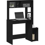 Maison Chic Pisalna miza - pisarniška miza - Računalniška miza s policami črna 100x45x140 cm inženirski les, (21785627) | Shoptok.si