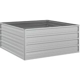  Povišena vrtna gredica 100x100x45 cm pocinčani čelik srebrna | shoptok.hr