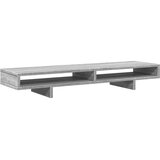 vidaXL Stojalo za zaslon siva sonoma 100x27x15 cm inženirski les | Shoptok.si