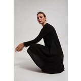 Marisse Black Dress With Long Sleeves And A Flared Bottom | shoptok.hr