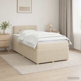  Boxspring krevet s madracem Krem 120 x 190 cm Tkanina | shoptok.hr