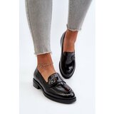 Kesi Women's patent leather loafers black Dilhela Cene